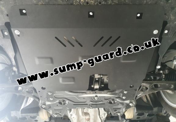 Steel sump guard for Peugeot 208