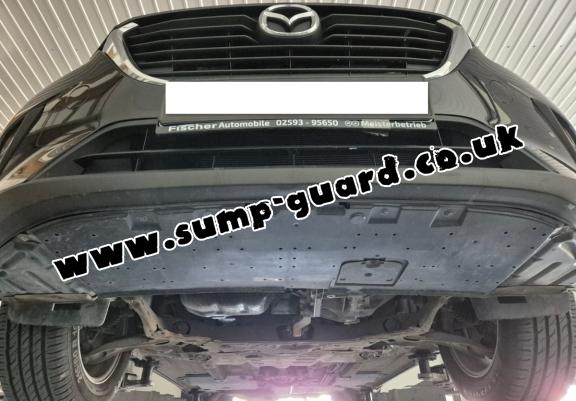 Steel sump guard for Mazda 2