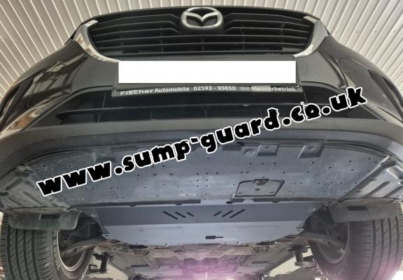 Steel sump guard for Mazda 2