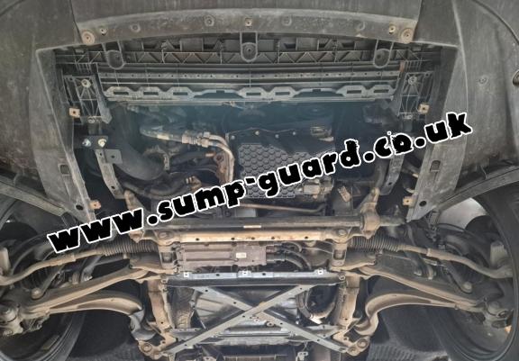 Steel sump guard for Porsche Macan