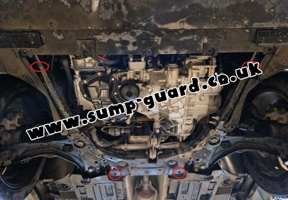 Steel sump guard for Renault Captur