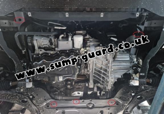 Galvanized steel sump guard for Ford Transit Custom