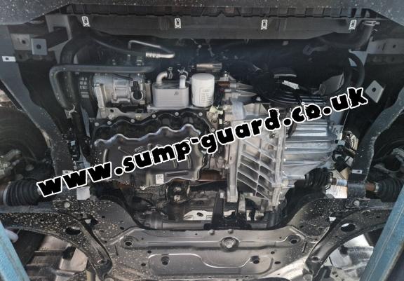 Galvanized steel sump guard for Ford Transit Custom