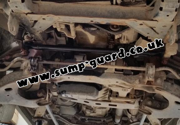Steel sump guard for the protection of the engine and the radiator for Nissan Pick Up