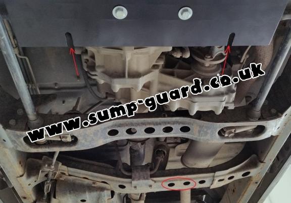 Steel gearbox guard for Nissan Pick Up