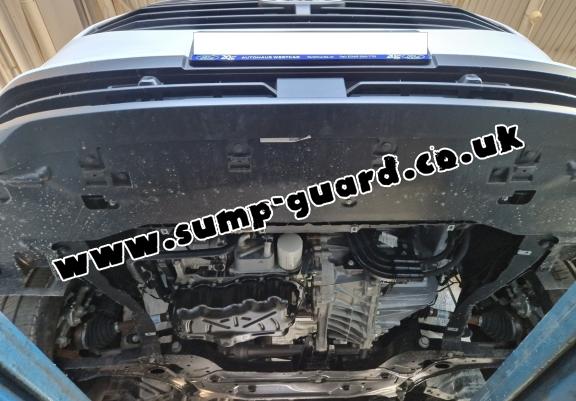 Aluminum sump guard for the protection of the engine and the gearbox for Ford Transit Custom