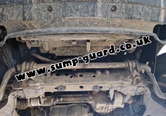 Aluminum radiator guard for Nissan Navara D40