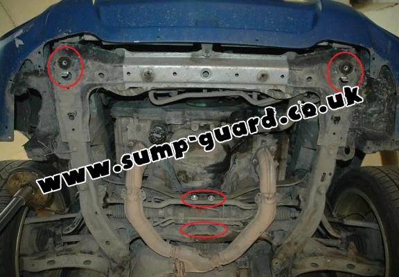 Aluminum sump guard for Subaru Forester 2