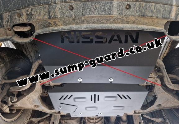 Aluminum sump guard for Nissan Pathfinder