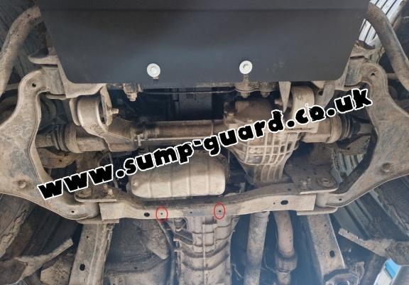 Aluminum sump guard for Nissan Pathfinder