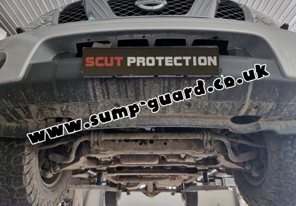 Aluminum sump guard for Nissan Pathfinder