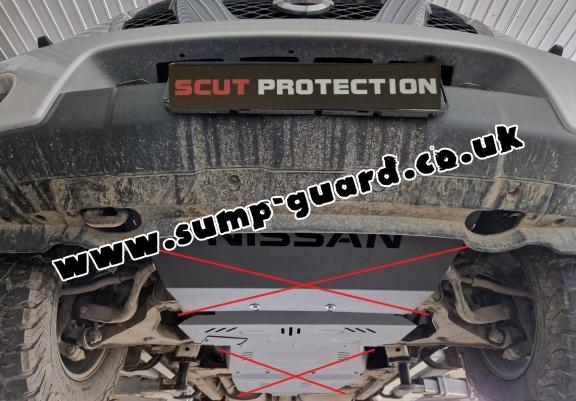 Aluminum sump guard for Nissan Pathfinder