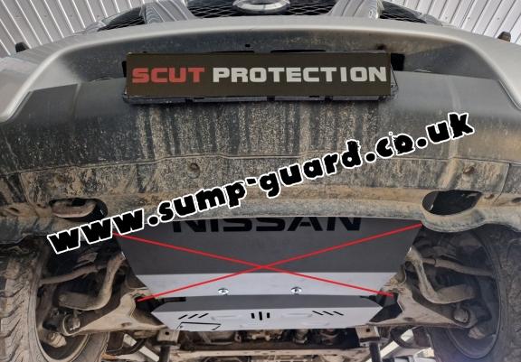 Aluminum sump guard for Nissan Pathfinder