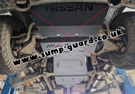 Aluminum gearbox guard for Nissan Navara
