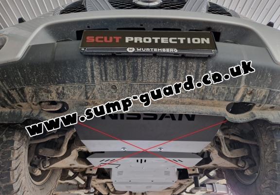 Aluminum gearbox guard for Nissan Navara