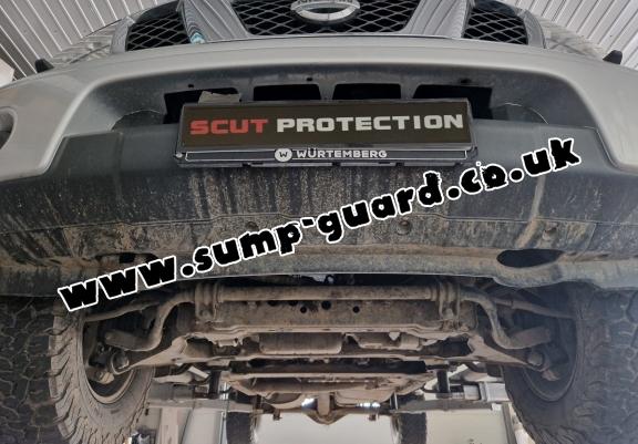 Aluminum gearbox guard for Nissan Navara