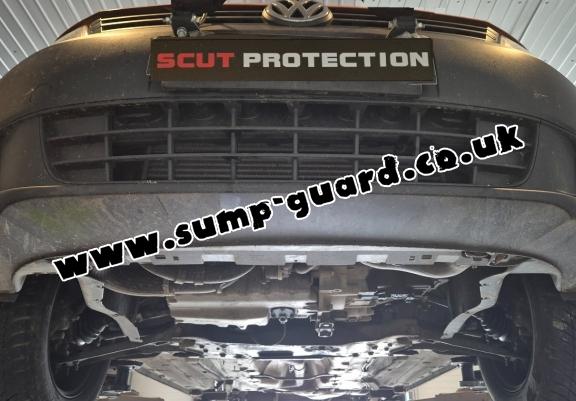 Aluminum sump guard for VW Caddy 