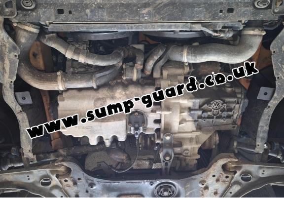 Aluminum sump guard for VW Caddy 