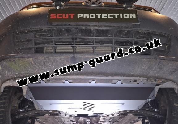 Aluminum sump guard for VW Caddy 