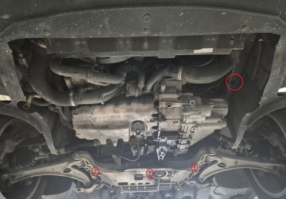 Steel sump guard for Seat Alhambra - Webasto