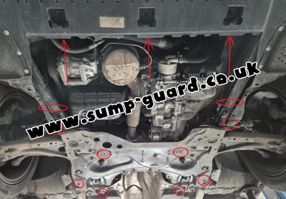 Steel sump guard for Peugeot 508