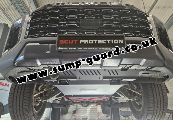 Steel sump guard for the protection of the engine and the radiator for Maxus T60 Max