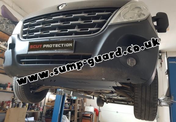 Steel sump guard for Nissan Interstar