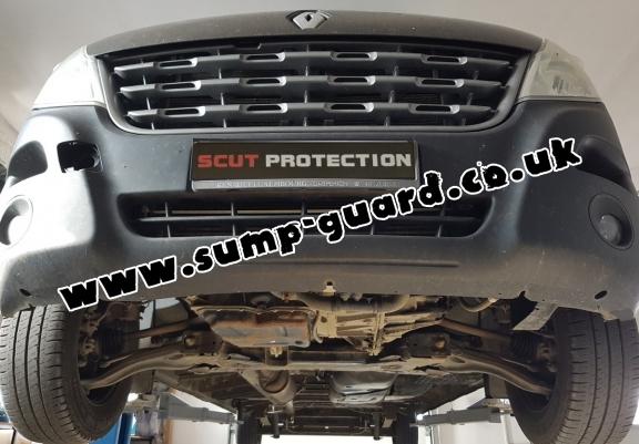 Steel sump guard for Nissan Interstar