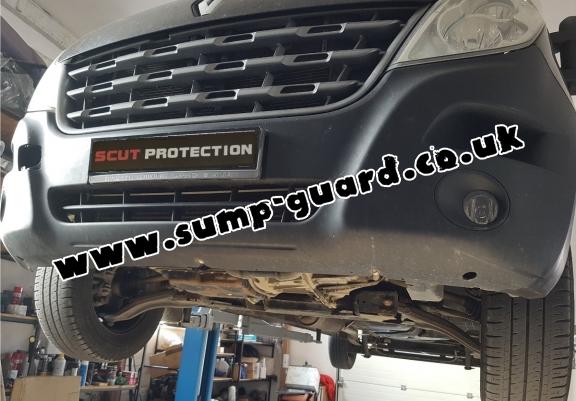 Steel sump guard for Nissan Interstar