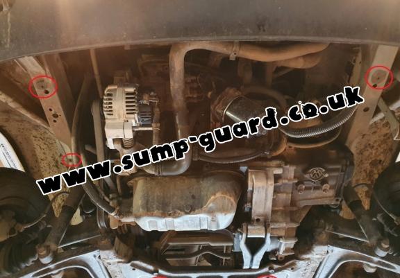 Steel sump guard for VW Transporter T4 Caravelle