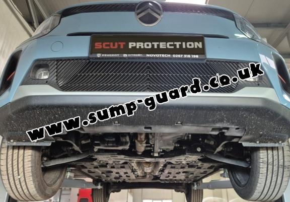 Steel sump guard for Vauxhall Frontera