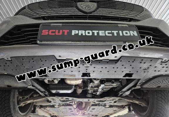 Steel sump guard for Citroen c4