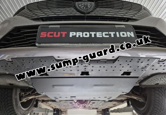 Steel sump guard for Citroen c4