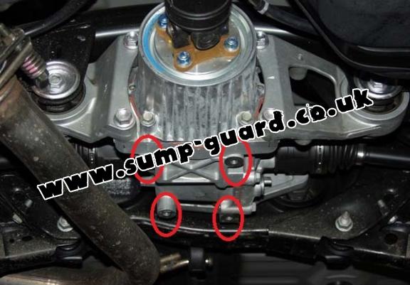 Aluminum diferential guard for Toyota Rav4