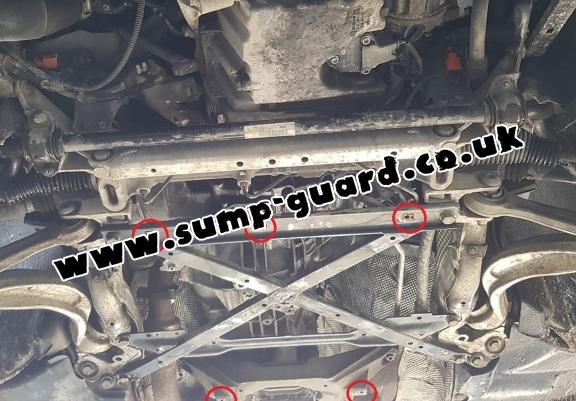 Steel gearbox guard for Audi A4 4 B8