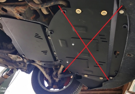 Steel automatic gearbox guard for Audi A4  B6