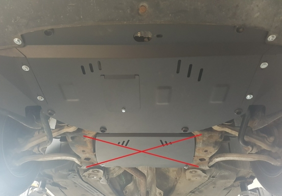 Steel sump guard for Audi A4  B5
