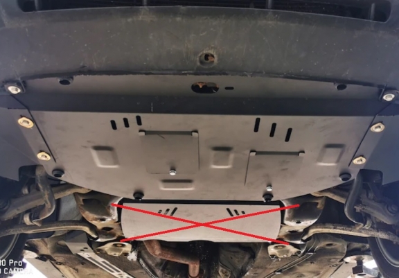 Steel sump guard for Audi A4  B5