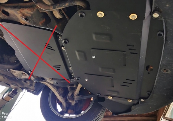 Steel sump guard for Audi A4  B5