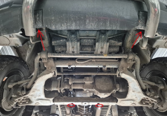 Steel sump guard for Hyundai Terracan
