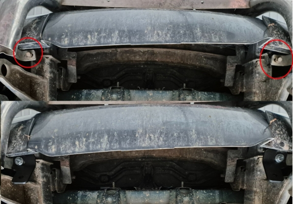 Steel sump guard for Hyundai Terracan