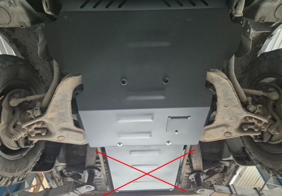 Steel sump guard for Hyundai Terracan