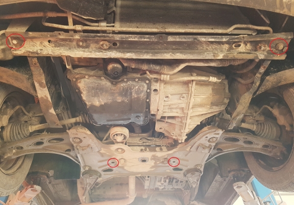 Steel sump guard for Renault Trafic 2 (2011-2014)