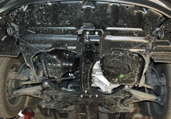 Steel sump guard for Toyota Corolla -E120/E130