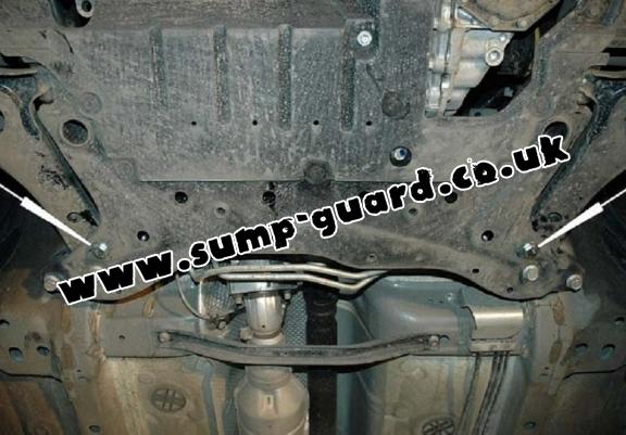 Steel sump guard for the protection of the engine and the gearbox for Mitsubishi ASX