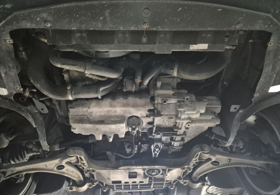 Steel sump guard for Volkswagen Sharan