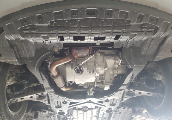 Steel sump guard for the protection of the engine and the gearbox for Chevrolet Trax