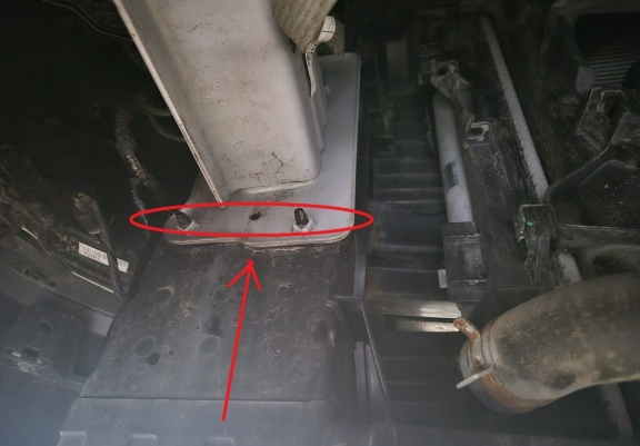 Steel sump guard for Hyundai Tucson