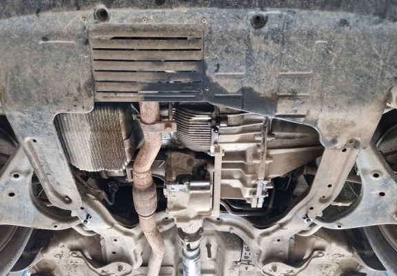 Steel sump guard for Hyundai Tucson