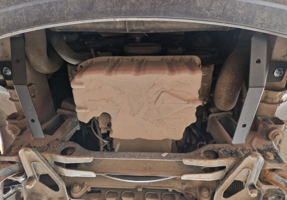 Steel sump guard for the protection of the engine and the gearbox for Mercedes Sprinter